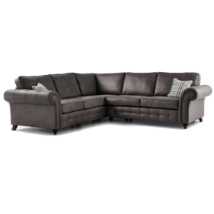 OAKLAND 2C2 CORNER NEVADA FABRIC SOFA – CHARCOAL
