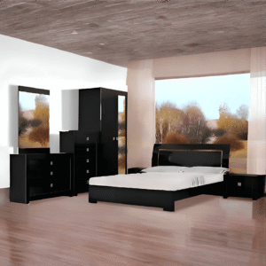 Omega Bed Black (High Gloss)