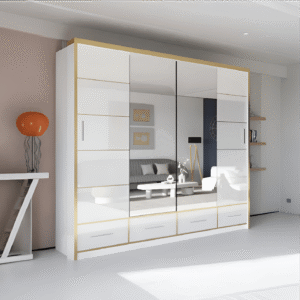 SYDNEY HIGH GLOSS WHITE SLIDING WARDROBE