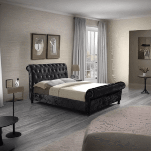 Vienna Chesterfield Crushed Velvet Bed