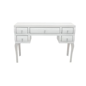 White Mirror Curved Dressing Table