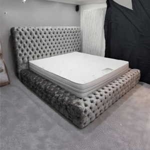 Winderemere Chesterfield Crushed Velvet Large Bed Frame All Sizes and Colour Available