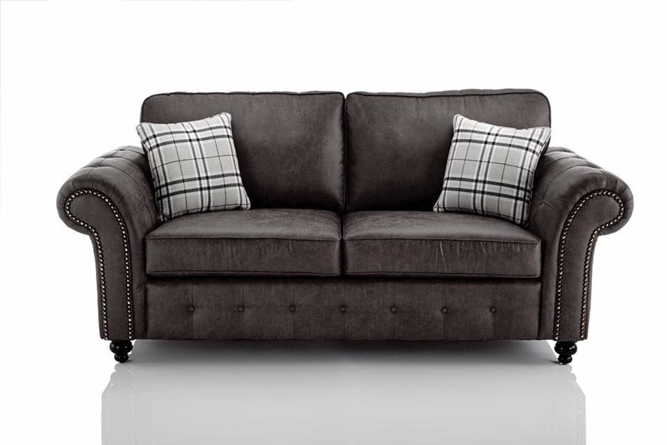 OAKLAND 3+2 NEVADA FABRIC SOFA – CHARCOAL - Image 2