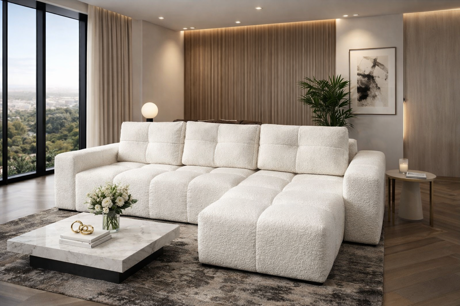 Daisy – Elegant Corner Sofa Bed - Image 2