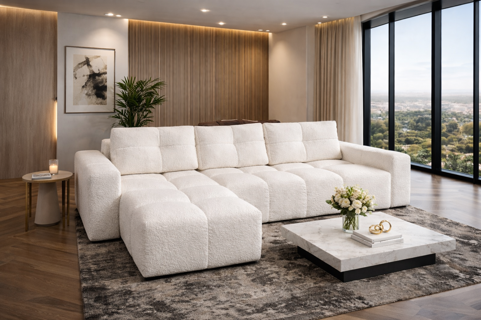 Daisy – Elegant Corner Sofa Bed