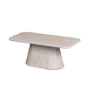 Devos Beige Contempory Ceramic Coffee Table