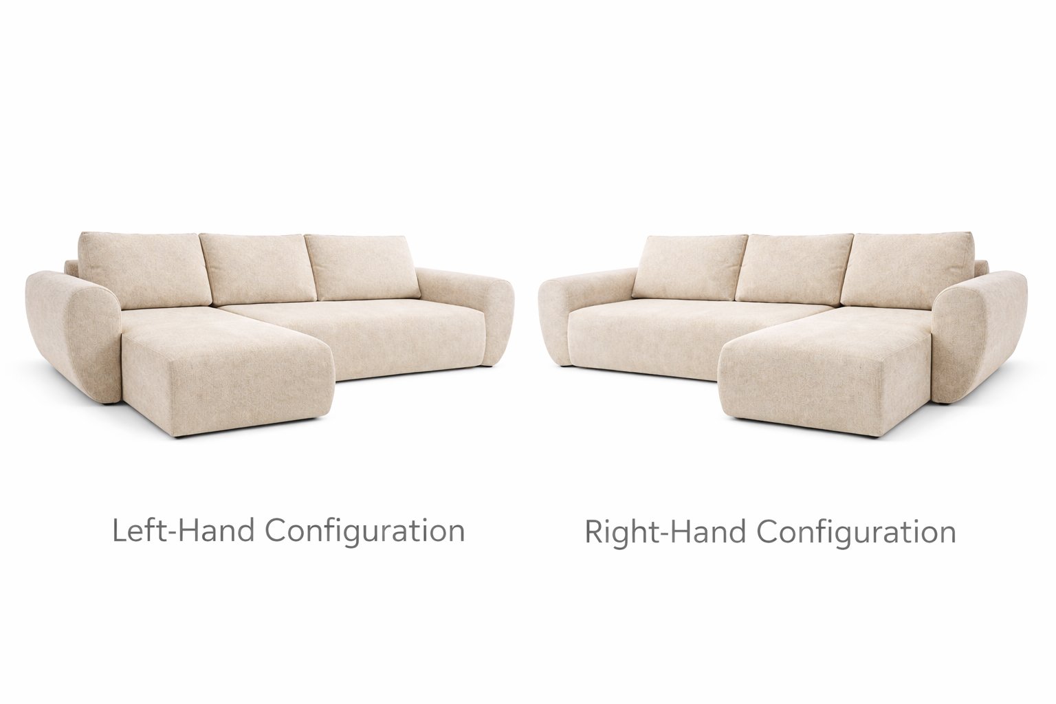 LUNA – Stunning Design Corner Sofa Bed with Storage - Image 2