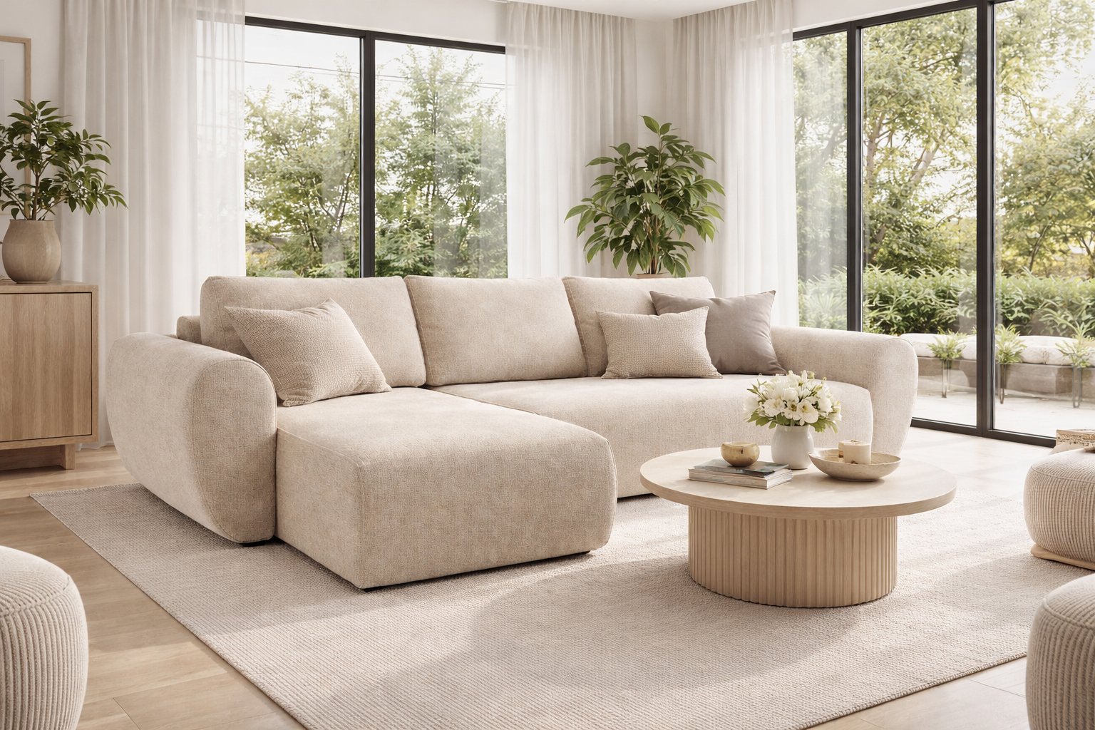 LUNA – Stunning Design Corner Sofa Bed with Storage - Image 7