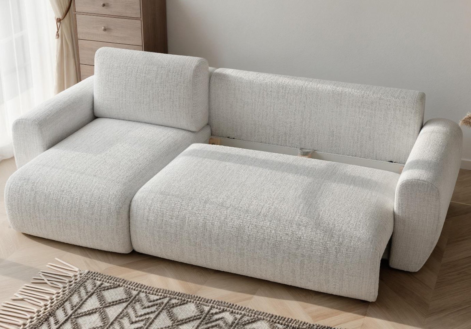 LUNA – Stunning Design Corner Sofa Bed with Storage - Image 8