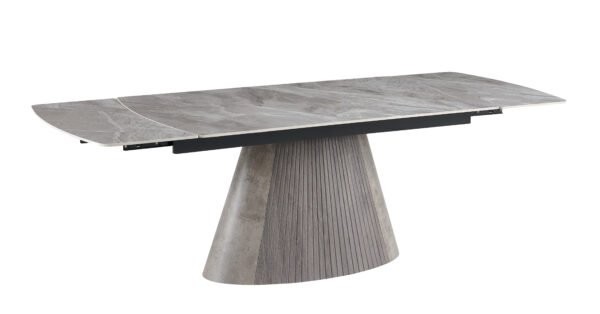 Monaco Pandora Grey Extendable Dining Table 160–240cm | Modern Maryland Swivel Chairs - Image 2